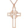 Picture of Cross 29 x 19 mm 3-Letter Block Monogram Necklace