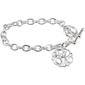 Picture of Charm Bracelet 20 mm 3-Letter Script Monogram