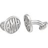 Picture of 16.5 mm 3-Letter Block Monogram Cuff Links