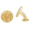 Picture of 16.5 mm 3-Letter Block Monogram Cuff Links