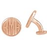 Picture of 16.5 mm 3-Letter Block Monogram Cuff Links