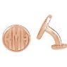 Picture of 16.5 mm 3-Letter Block Monogram Cuff Links