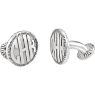 Picture of 16.5 mm 3-Letter Block Monogram Rope Border Cuff Links