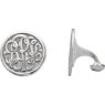 Picture of 18 mm 3-Letter Script Monogram Cuff Links