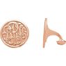 Picture of 18 mm 3-Letter Script Monogram Cuff Links