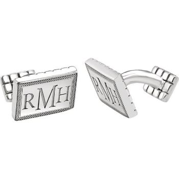 Picture of 13x18 mm 3-Letter Serif Monogram Cuff Links