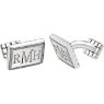 Picture of 13x18 mm 3-Letter Serif Monogram Cuff Links