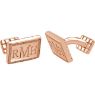 Picture of 13x18 mm 3-Letter Serif Monogram Cuff Links