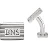 Picture of 13x18 mm 3-Letter Serif Monogram Cuff Links