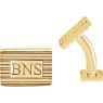 Picture of 13x18 mm 3-Letter Serif Monogram Cuff Links