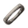 Picture of Silver Ruthenium Plated 2.25 mm Square Ring