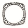 Picture of Silver Antiqued 2.25 mm Square Ring