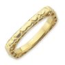 Picture of Silver Yellow Gold Plated 2.25 mm Square Ring