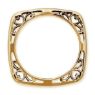 Picture of Silver Yellow Gold Plated 2.25 mm Square Ring