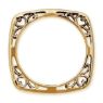 Picture of Silver Yellow Gold Plated 2.25 mm Square Ring