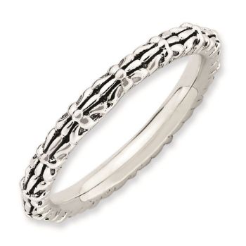 Picture of Sterling Silver Stackable Antiqued Ring