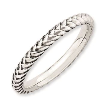 Picture of Sterling Silver Stackable Antiqued Ring