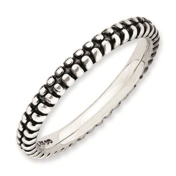 Picture of Sterling Silver Stackable Antiqued Ring