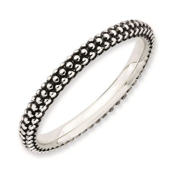 Picture of Sterling Silver Stackable Antiqued Ring