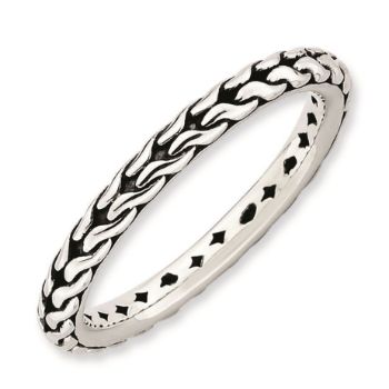 Picture of Sterling Silver Stackable Antiqued Ring