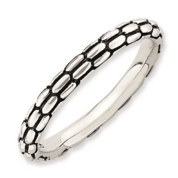 Picture of Sterling Silver Stackable Antiqued Ring