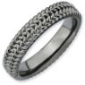 Picture of Sterling Silver Ruthenium Plated Stackable Ring