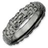 Picture of Sterling Silver Ruthenium Plated Stackable Ring