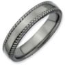 Picture of Sterling Silver Ruthenium Plated Stackable Ring