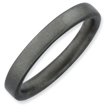 Picture of Sterling Silver Ruthenium Plated Stackable Ring