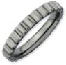 Picture of Sterling Silver Ruthenium Plated Stackable Ring