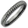 Picture of Sterling Silver Ruthenium Plated Stackable Ring