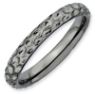 Picture of Sterling Silver Ruthenium Plated Stackable Ring