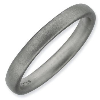 Picture of Sterling Silver Ruthenium Plated Stackable Ring