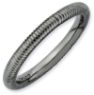 Picture of Sterling Silver Ruthenium Plated Stackable Ring