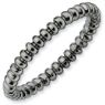 Picture of Sterling Silver Ruthenium Plated Stackable Ring