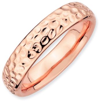 Picture of Sterling Silver Stackable Rose Gold-Plated Ring