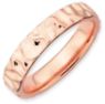 Picture of Sterling Silver Stackable Rose Gold-Plated Band