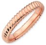 Picture of Sterling Silver Stackable Rose Gold-Plated Band