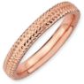 Picture of Sterling Silver Stackable Rose Gold-Plated Band