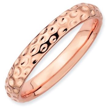 Picture of Sterling Silver Stackable Rose Gold-Plated Band