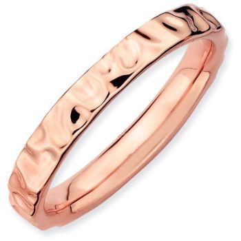 Picture of Sterling Silver Stackable Rose Gold-Plated Band