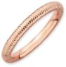 Picture of Sterling Silver Stackable Rose Gold-Plated Ring