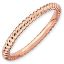 Picture of Sterling Silver Stackable Rose Gold-Plated Ring