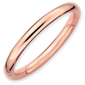 Picture of Sterling Silver Stackable Rose Gold-Plated Ring