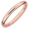 Picture of Sterling Silver Stackable Rose Gold-Plated Ring