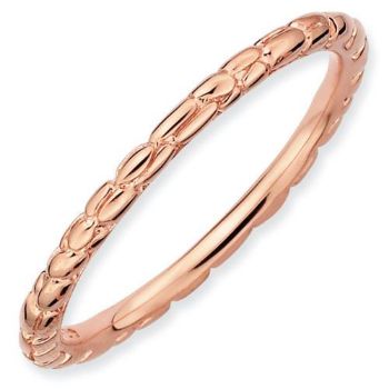 Picture of Sterling Silver Stackable Rose Gold-Plated Ring