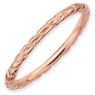 Picture of Sterling Silver Stackable Rose Gold-Plated Ring