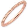 Picture of Sterling Silver Stackable Rose Gold-Plated Ring