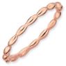 Picture of Sterling Silver Stackable Rose Gold-Plated Ring