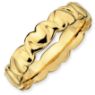 Picture of Sterling Silver Stackable Yellow Gold-Plated Ring